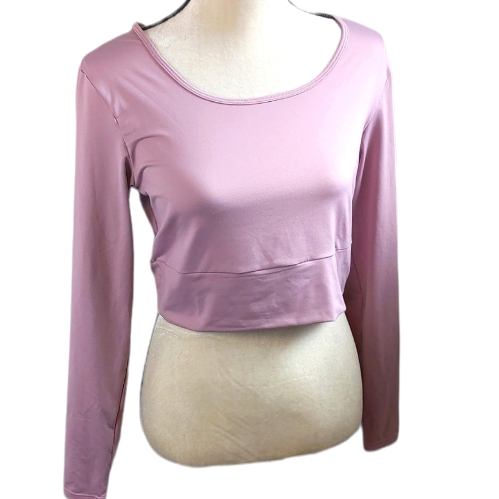 🆕️ H&M Athletic Long Sleeve Crop Top / Lilac / Large